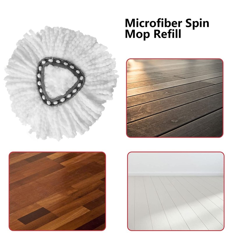 WANGCL Spin Mop Replacement Head for O-Cedar EasyWring RinseClean Microfibre