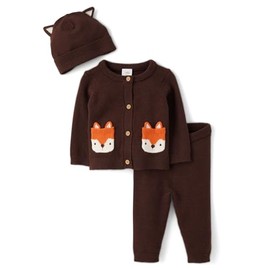 Gymboree,Unisex Baby,and Newborn Long Sleeve Sweater and Pants, 3 Piece Outfit,6 Months,12 Months