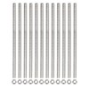 QUARKZMAN Pack of 12 M4 x 250 mm Fully Threaded