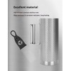 Stainless Steel Guiro 8" Percussion Instrument with Scraper, Professional Metal