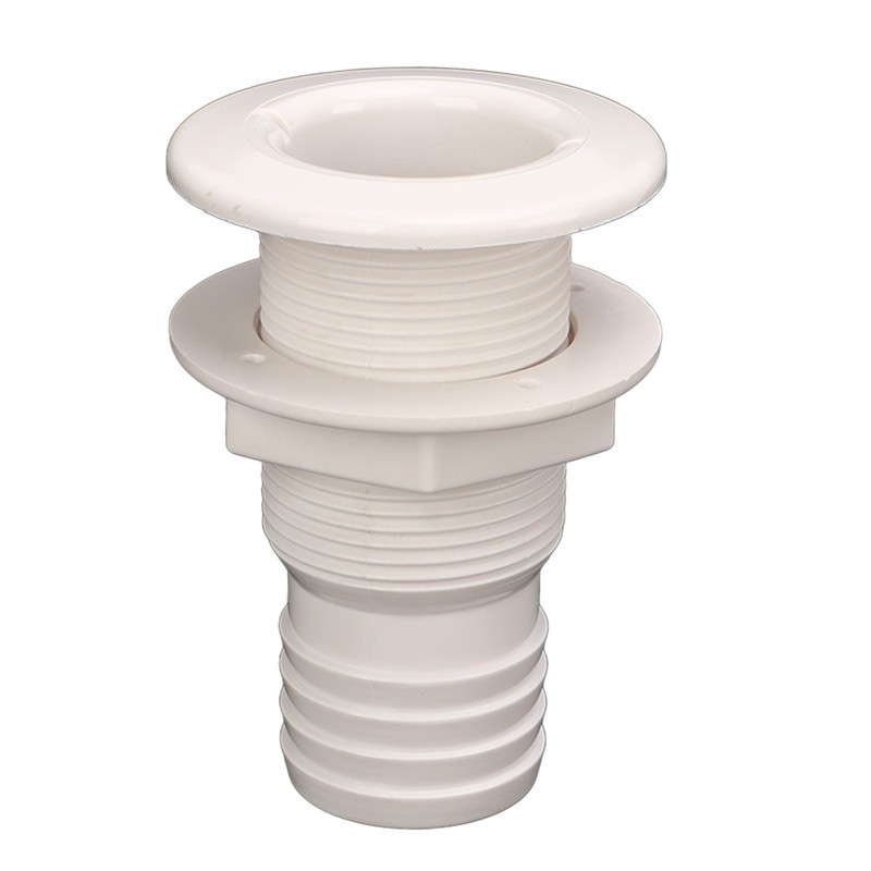 2in Through Hull Fitting Straight Drain Hose Polypropylene Inner Beam