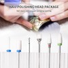 6 pcs juego de brocas ceramica para manicura y pedicura