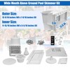 showingo Wide Mouth Above Ground Pool Skimmer Kit Through Wall