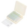25PCS Microscope Slides Optical Glass Cover Transparent Slide Set for