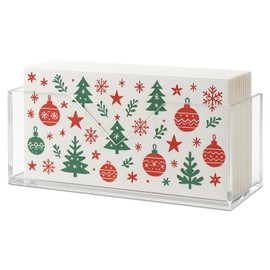 Acrylic Guest Towel Holder Tray for Bathroom-Clear Vertical Towel Dispenser with Single-Side V-Shape Opening & Includes Non-Slip Pads, Splash-Proof for Vanity, Kitchen, Table, Home Decor（Clear 1pack）