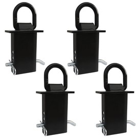 lifgarfe 4PCS 16200lbs Trailer Stake Pocket D Ring Tie Downs Fit for Flated Trucks and Trailers with Standard 2" x 4" Stake Pockets