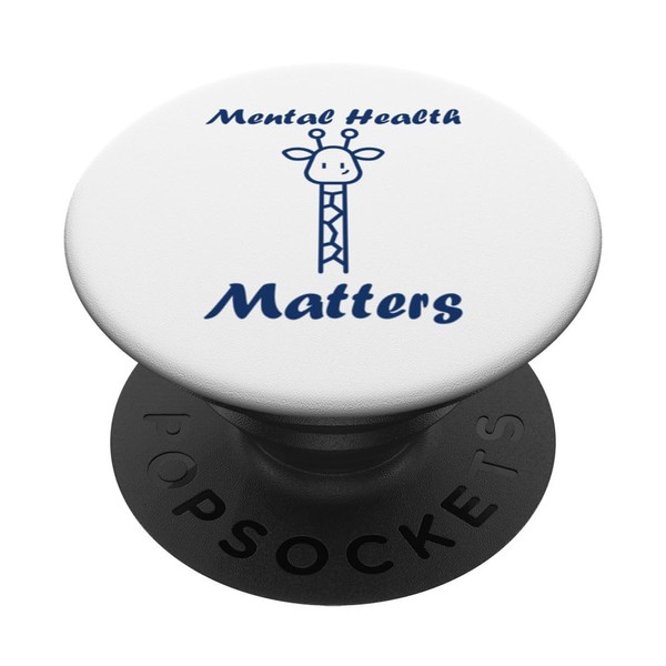 Animal Brain Illness quote girafe Mental Health Matters PopSockets with