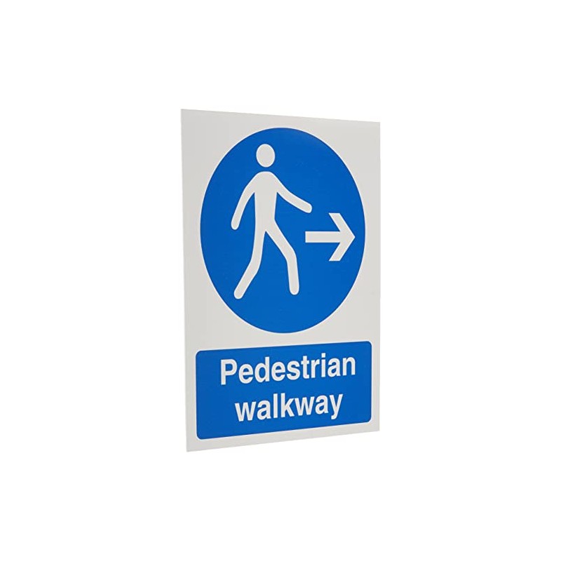 Seco Pedestrian Walkway - Right Arrow Sign, 150mm x 200mm