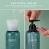 Segbeauty Shampoo Bottle Dispenser, Light Blue, 3-Piece Set, 16.9 fl
