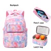 SIVENKE 3Pcs Middle School Schoolbag Star Printing Waterproof School Backpack