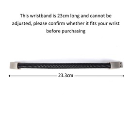 CHUYI Bracelet Design 64GB USB 2.0 Flash Drive Portable Metal and PU Leather Braided Rope Wristband Thumb Drive Cool Jump Drive Novelty Memory Stick Data Storage U Disk Gift for Men (Black)