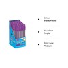 10 x Violet Ink, Ultra-glide Ballpoint Pens Medium Point -