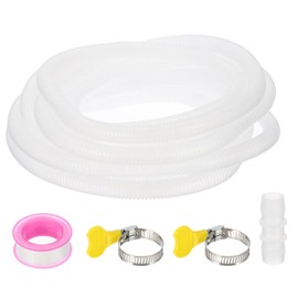 PATIKIL 9.84Ft Air Conditioner Drain Hose Kit Universal AC Drain Hose for Replacement Drain Hose Extension Mini Split AC Ductless Heat Pumps AC Drainage HVAC Extender, Clear
