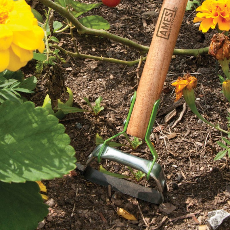 AMES 1985450 Mini Action Hoe with Hardwood Handle and Cushion