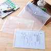 Acrux7 48 PCS Clear Plastic Envelopes, Poly Envelope with Snap