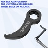 ZKTOOL 2PCS Crowbar Adapter Head Tool, Pry Bar Wrench Adaptor
