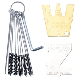 AUMEL Metering Lever Adjustment Tool with Carburetor Cleaning Brush Kit for Rep Walbro 500-13-1; for Rep Zama ZT-1