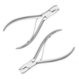 Set of 2 Primary Crown Crimping Plier Dental Orthodontics Instrument German Grade