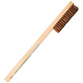 SK11 Brass Wire Brush Wooden Handle 3 Rows NO.8