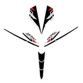 Resin Bike Kit Motorbike 3D Stickers Compatible with Ducati Hypermotard 698 Mono 2024. Front Kit Bike Protection from Impact and Scratches. Sticker 3D Resin Gadget Moto