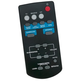 ALLIMITY FSR60-WY57800 Replace Remote Control fit for Yamaha Soundbar FSR60 WY57800 FSR60-WY57800 YAS-101 YAS101 YAS-101Bl YAS101Bl ATS-1010 ATS1010 FSR60WY57800