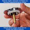 Replacement Gasket and Spigot for Bathtub Plug, 4 Pieces, Spigot