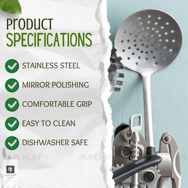 AKH® Stainless Steel Skimmer Spoon | 32CM / 12.6" |