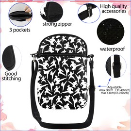 JYTAPP Karate Gifts Sincerity Effort Self-Control Karate Crossbody Bag Martial Arts Gift Karate Lover Gift Taekwondo Gifts