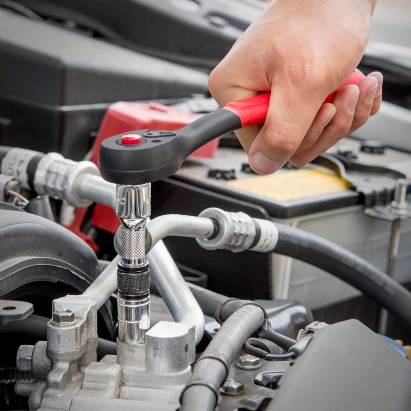 NEIKO 00295A 3/8" Drive Locking Extension Bar Set, 3 Piece,