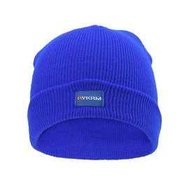 AYKRM 9 Colors Hi Visibility Hat Beanie Hi-Vis Knitted Winter Hat (Sapphire, 55-61cm)