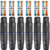 6 Pcs IP68 Waterproof Electrical Cable Connector, Outdoor 3 Way