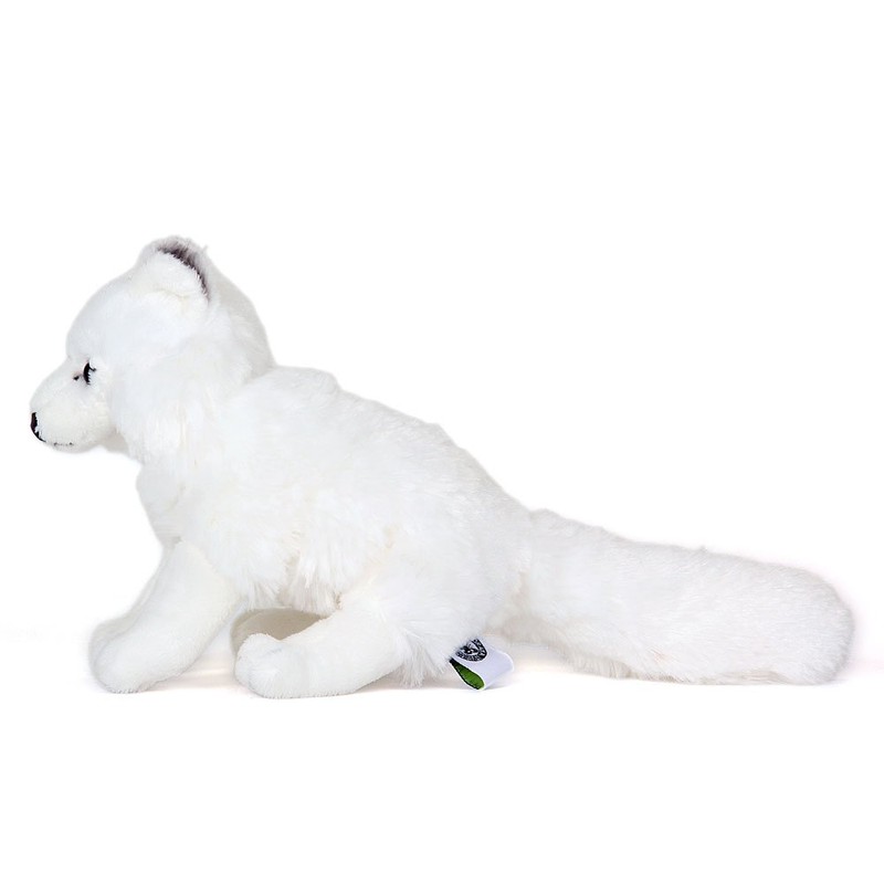 Carolata Arctic Fox Plush Toy (Sitting Series/Gentle Texture), Realistic Fox,