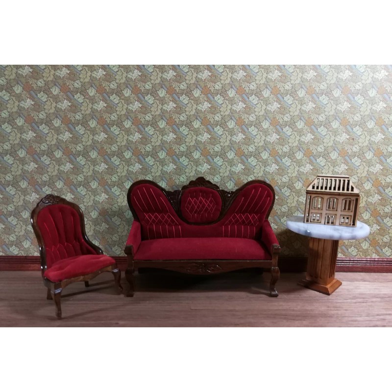 Brodnax Prints Dollhouse Brodnax Arts & Crafts Wallpaper Green Leaves