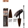 2Pcs Peel Off Eyebrow Tinting Gel Kit,Brown Waterproof Tinted Brow