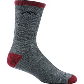 Darn Tough Men's Mountaineering Micro Crew Heavyweight with Full Cushion Hiking Sock (Style 1953) - Smoke, X-Large