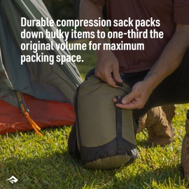 Sea to Summit Lightweight Compression Sack 8 L Olive - Compact Functional Pack Bag, 8 L, Size 8 L - Colour Burnt Olive