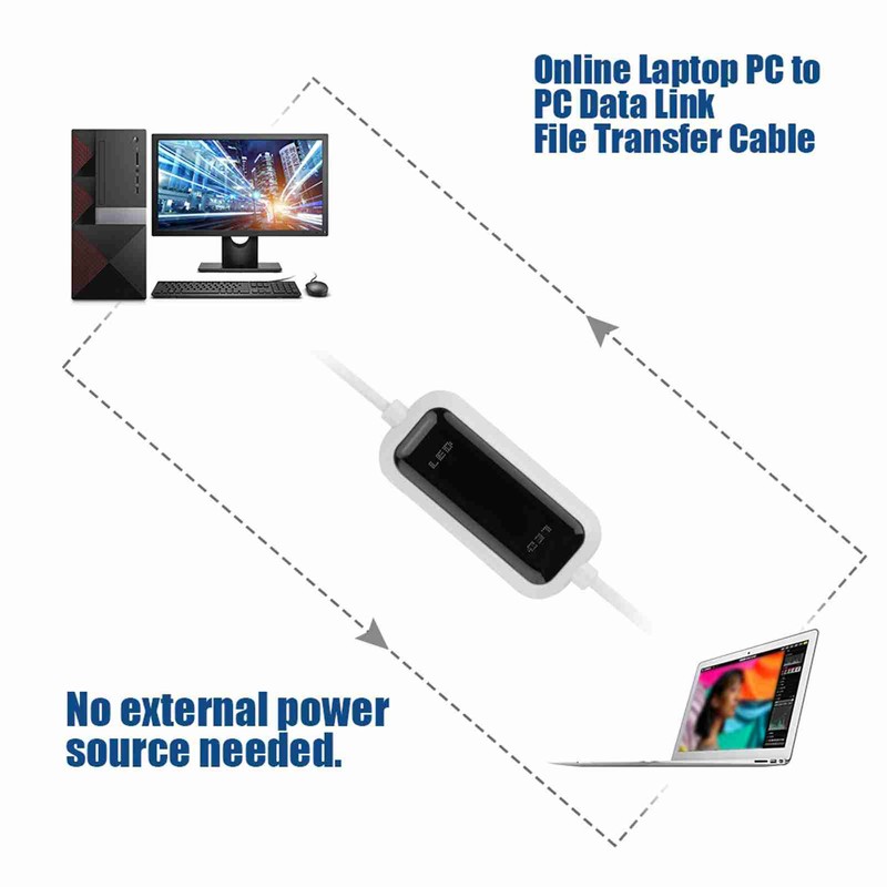 USB 2.0 Online Laptop PC to PC Data Link File