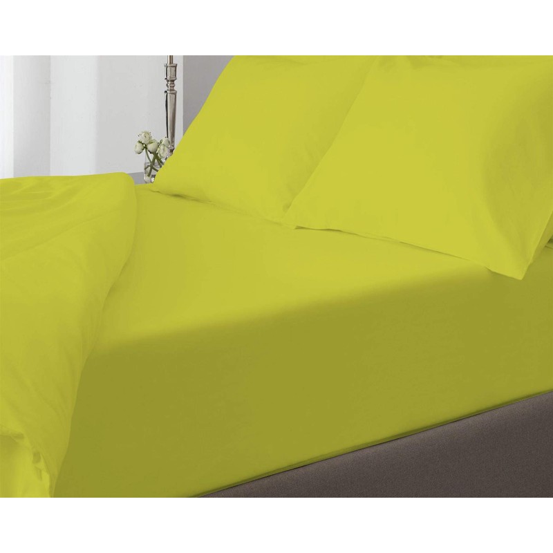 Nimsay Home Plain Dyed PolyCotton Modern Bed Fitted Sheets Soft