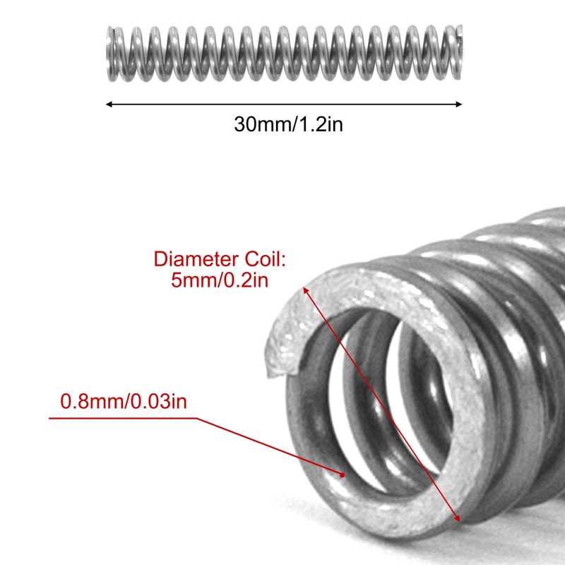 GUNGY Compression Spring Stainless Steel Spring Compression Springs 30 mm