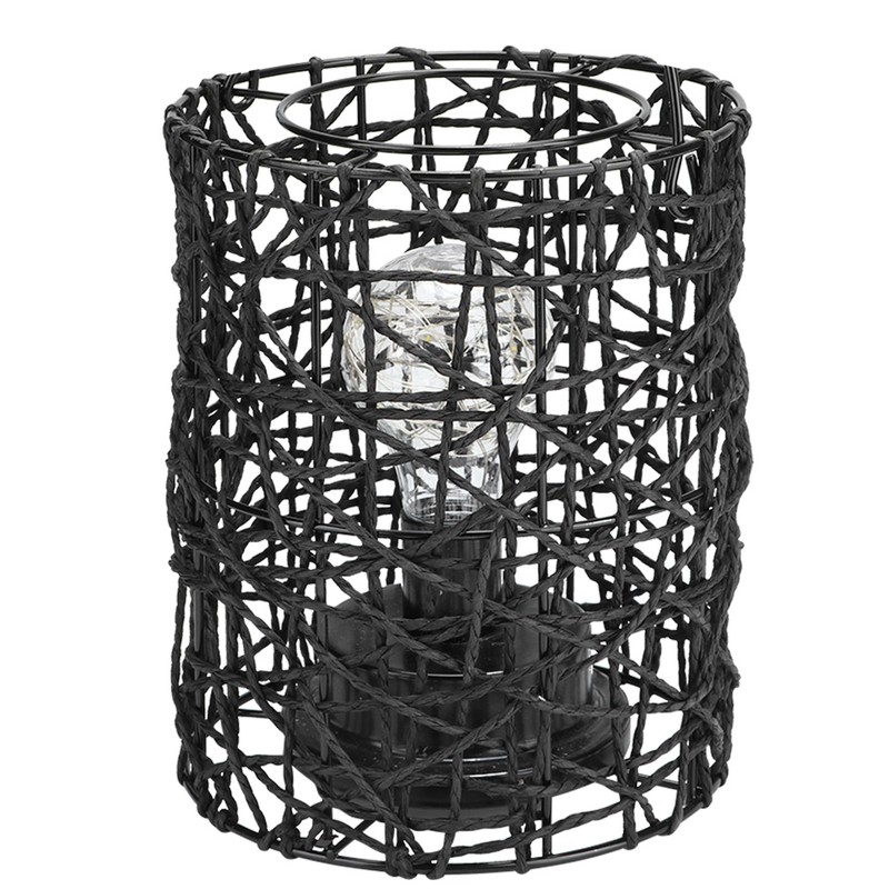 Iron Cage LED Night Light Bulb Lamp for Bedroom Lighting