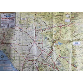 Orange County California Bikeways & Trails Guide Waterproof Map