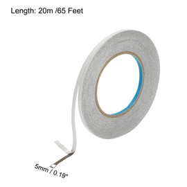 MECCANIXITY Faraday Cloth Tape 0.2" W x 65 Feet Double Sided Conductive Cloth Fabric Adhesive Tape Roll for Laptop Cable EMI Shielding