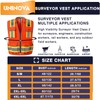 UNINOVA Surveyor Safety Vest Reflective for Men, Class 2 Heavy