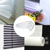 10pcs Clear PC Hold Down Brackets for 1" Mini Blinds