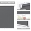 LazBlinds No Tools No Drill Cordless Roller Shades, 100% Blackout