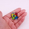 Autism Mom Autistic Mother Rainbow Puzzle Enamel Lapel Pin Metal