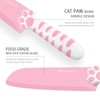 Meowkit 3-piece knife set, Kitchen Knife Set for Cooking, Pink