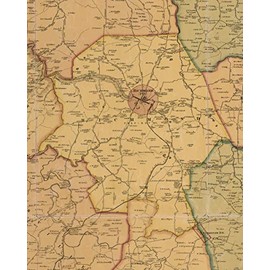 Richmond 1876 Old Town Map with Homeowner Names - Kentucky - Reprint Genealogy - Madison County KY TM