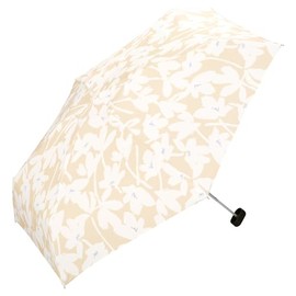[2024] Wpc. 3845-174-002 Rain Umbrella, Folding Umbrella, Crocus, Mini, Beige, Rain or Shine, Ribs, 19.7 inches (50 cm), Women's, Retro, Floral, Cute, Stylish, Umbrella, Pouch, Compact, Small,