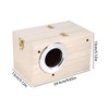 Qixuer 1 Piece Solid Wood Parrot Breeding Box, Durable Bird